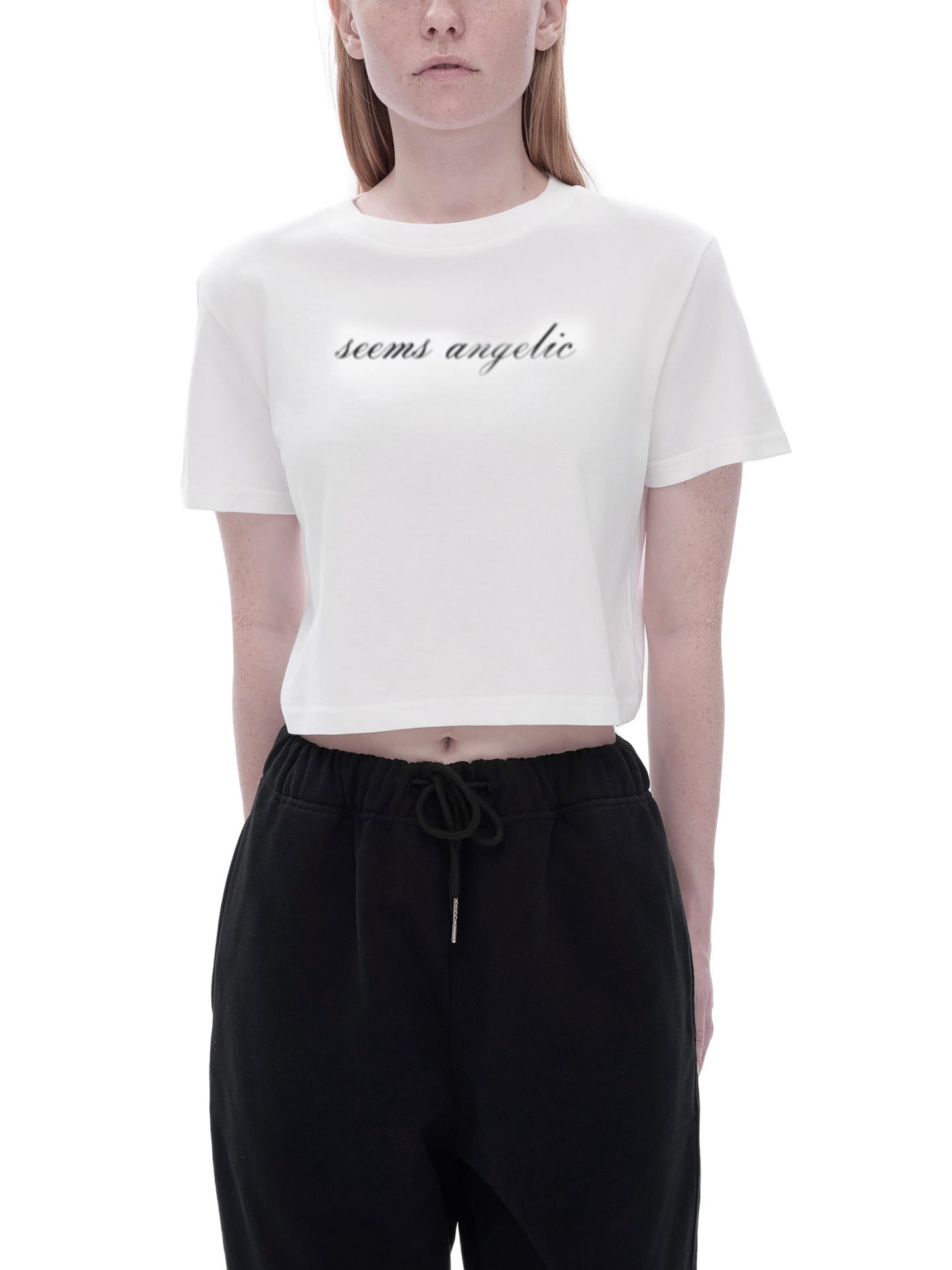 SEEMS ANGELIC BASIC BABY TEE