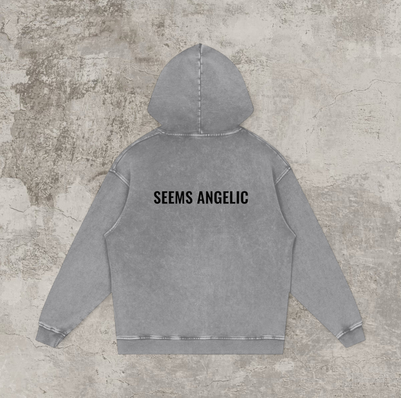 SEEMS ANGELIC BASIC HOODIE