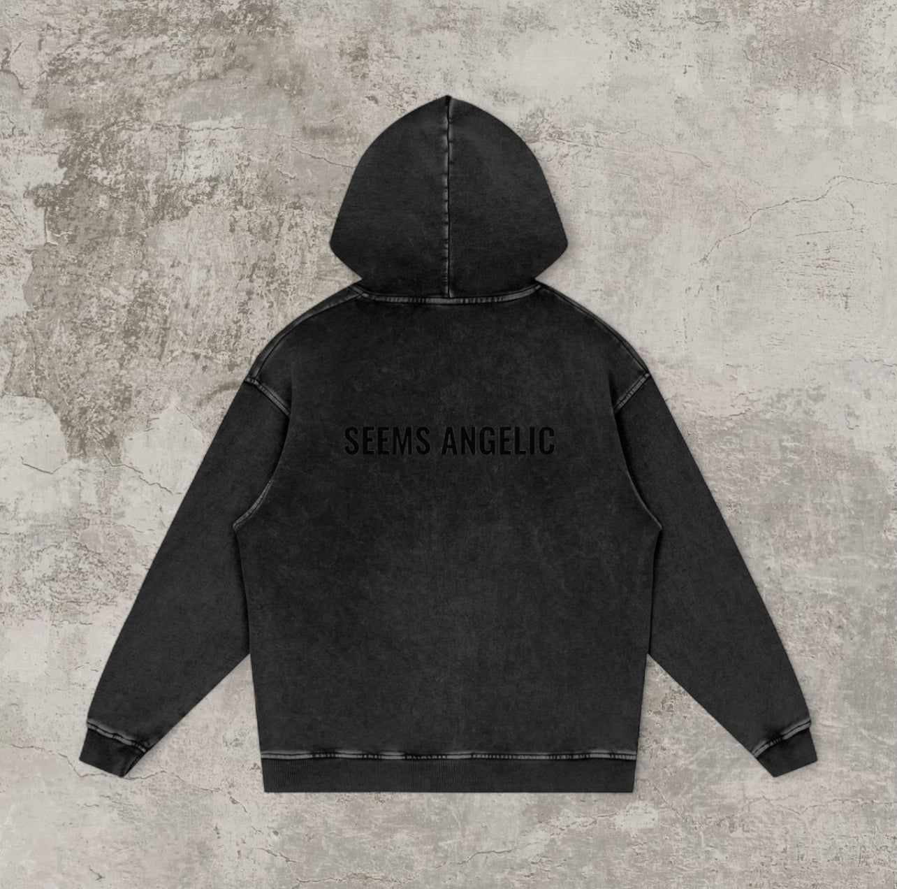 SEEMS ANGELIC BASIC HOODIE